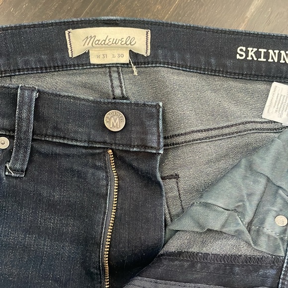 Men’s skinny dark denim jeans - Picture 2 of 5